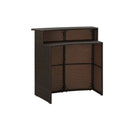 Garden Bar Table Brown 120 X 55 X 110 Cm Poly Rattan