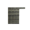Garden Bar Table Grey Poly Rattan 120 X 55 X 110 Cm
