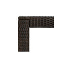 Garden Bar Table Poly Rattan Brown