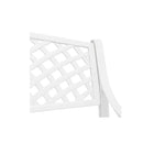 Garden Bench 102 Cm Cast Aluminium White