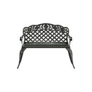 Garden Bench 108 Cm Cast Aluminium Green