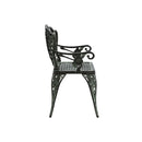 Garden Bench 108 Cm Cast Aluminium Green