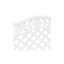 Garden Bench 108 Cm Cast Aluminium White