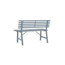 Garden Bench 110 Cm Grey Steel