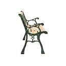 Garden Bench 122 Cm Cast Iron And Solid Firwood