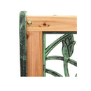 Garden Bench 122 Cm Cast Iron And Solid Firwood