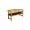 Garden Bench 157 Cm With Cushion Solid Acacia Wood
