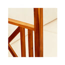 Garden Bench Canopy And Footrests Solid Acacia Wood