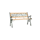 Garden Bench Solid Firwood 122 Cm