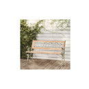 Garden Bench Solid Firwood 122 Cm