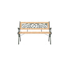 Garden Bench Solid Firwood 122 Cm