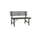 Garden Bench Steel Black 110 Cm