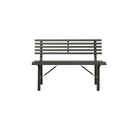 Garden Bench Steel Black 110 Cm