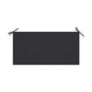 Garden Bench With Anthracite Cushion 112 Cm Solid Teak Wood