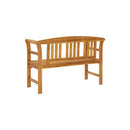 Garden Bench With Anthracite Cushion 120 Cm Solid Acacia Wood