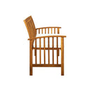 Garden Bench With Cushion 147 Cm Solid Acacia Wood