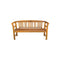 Garden Bench Solid Acacia Wood With Cushion 157 Cm