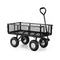 Garden Cart With Mesh Liner Lawn Folding Trolley Black