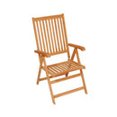 2 Pcs Garden Chairs Solid Teak Wood With Grey Cushions