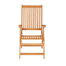 2 Pcs Garden Chairs Solid Teak Wood With Grey Cushions