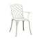 Garden Chairs 4 Pcs Cast Aluminum White