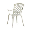 Garden Chairs 4 Pcs Cast Aluminum White