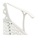 Garden Chairs 4 Pcs Cast Aluminum White