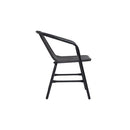 Garden Chairs 4 Pcs Plastic Rattan And Steel 110 Kg