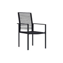 Garden Chairs 4 Pcs Pvc Rattan Black