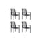 Garden Chairs 4 Pcs Pvc Rattan Black