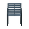 Garden Chairs Grey Wood 2 Pcs