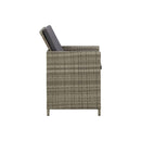 Garden Chairs With Cushions 4 Pcs Poly Rattan Grey