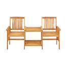 Garden Chairs With Tea Table And Cushions Solid Acacia Wood