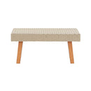 Garden Coffee Table Poly Rattan Beige