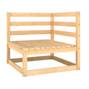 Garden Corner Sofa Solid Pinewood