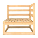 Garden Corner Sofa Solid Pinewood