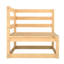 Garden Corner Sofa Solid Pinewood