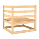 Garden Corner Sofa Solid Pinewood