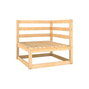 Garden Corner Sofas 2 Pcs Solid Pinewood
