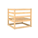 Garden Corner Sofas 2 Pcs Solid Pinewood