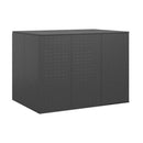 Garden Cushion Box Pe Rattan 145 X 100 X 103 Cm Black