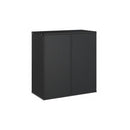 Garden Cushion Box Black Pe Rattan