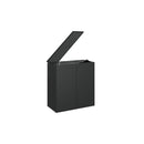 Garden Cushion Box Black Pe Rattan