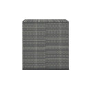 Garden Cushion Box Pe Rattan Grey