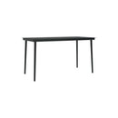 Garden Dining Set With Cushions Black 5 Piece