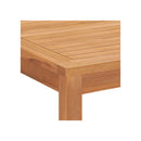 Garden Dining Table 160 X 80 X 77 Cm Solid Teak Wood
