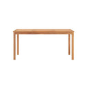 Garden Dining Table 160 X 80 X 77 Cm Solid Teak Wood