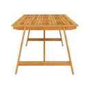 Garden Dining Table 206 X 100 X 74 Cm Solid Acacia Wood