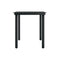 Garden Dining Table Black Steel And Glass 140 X 70 X 74 Cm