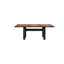 Garden Dining Table Black 200 X 100 X 74 Cm Poly Rattan